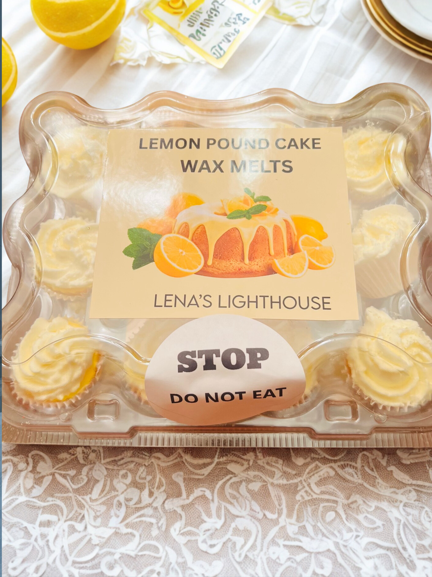 Wax Melt Mini Cupcakes-Lemon Pound Cake