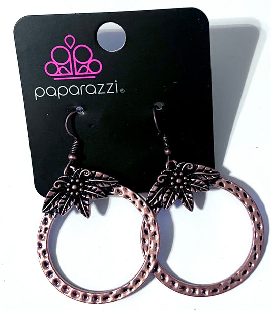 Paparazzi Copper Earrings#27