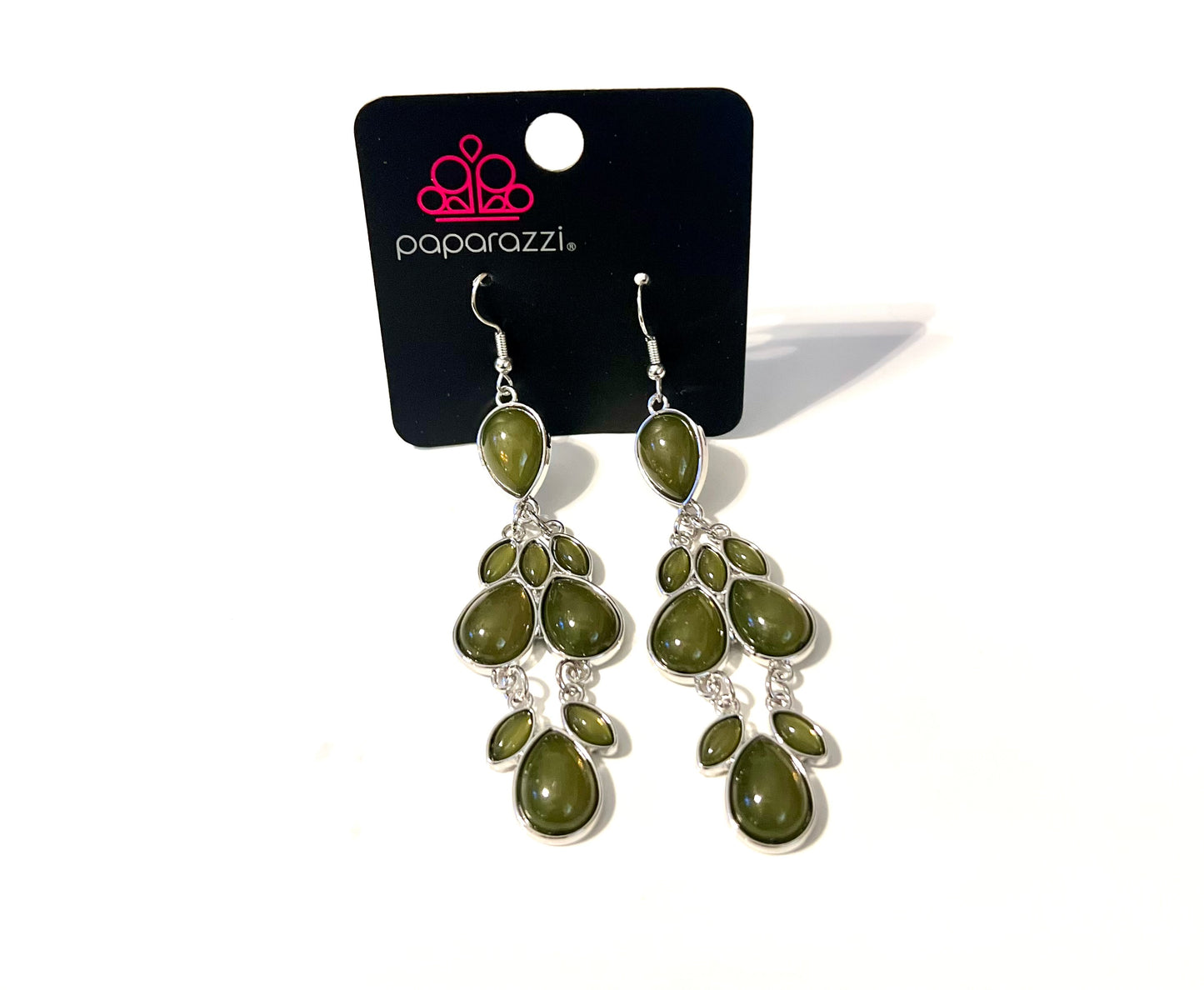 Paparazzi Green Earrings #2
