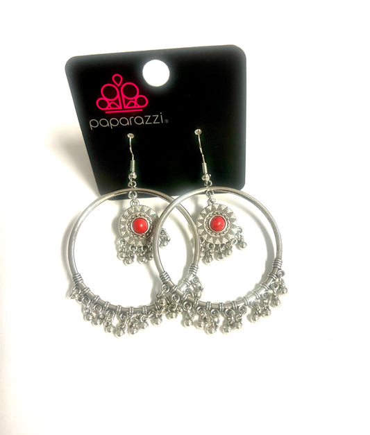 Paparazzi Silver Earrings Earrings#37