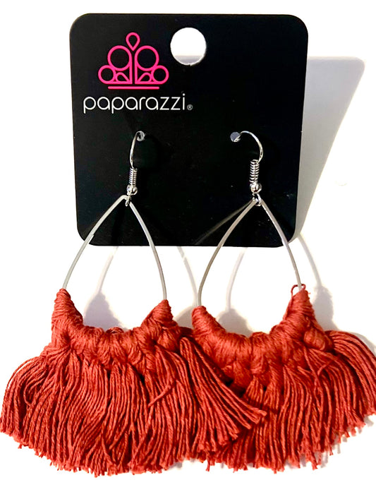 Paparazzi Burnt Orange Earrings #23